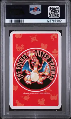 1996 POKEMON RED VERSION PLAYING CARDS 6 OF CLUBS #039 JIGGLYPUFF PSA 8 - Image 2