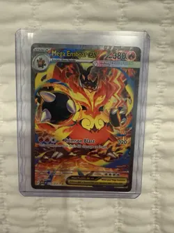 Ascended Heroes Mega Emboar Ex SIR Near Mint Pokemon Card - Image 1