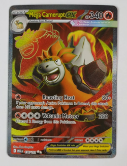 Mega Camerupt EX 156/132 Mega Evolution Full Art Holo Rare Pokemon Card NM - Image 1
