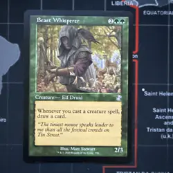 MTG Beast Whisperer - Time Spiral: Remastered TSR - Retro Frame Mtg Magic - Image 1