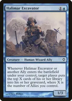 HALIMAR EXCAVATOR X 4 E/X+ WORLDWAKE MAGIC THE GATHERING - Image 1