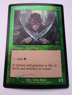 Llanowar Elves (Retro Frame) Media Promos Foil - Image 1