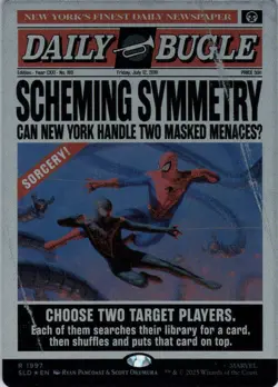 MTG Scheming Symmetry (Rainbow) (1997) | NM Foil | Secret Lair Spider-Man {SLD} - Image 2