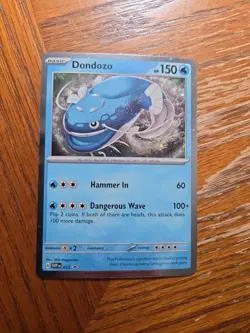 Pokemon Dondozo Scarlet & Violet Base st SVpEN 012 cosmic holo Black Star Promo - Image 1