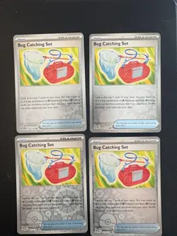 x4 Bug Catching Set 102/131 Prismatic Evolutions Pokemon TCG Playset NM - Image 1