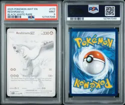 PSA 9 Pokemon Reshiram ex 173/086 Sv: White Flare Holo - Image 3