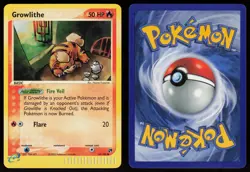 Growlithe 65/100 Common Sandstorm Reverse Holo Pokemon - Image 3