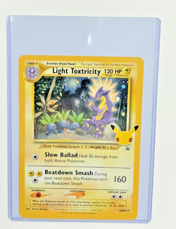 Pokemon TCG Celebrations Light Toxtricity SWSH137 Black Star Promo Jumbo - Image 1
