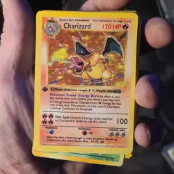 Pokemon Charizard Base Set Holo 4/102 Nintendo Wizards 1999 English - Image 1