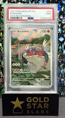 PSA 9 Pokemon SV Black Star Promos SVP EN Koraidon #014 - Image 1
