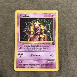Pokemon Mewtwo Black Star Promo #14 in MP- condition! - Image 1