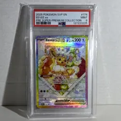 Pokemon Eevee ex 174 Scarlet & Violet Promo Holo 2025 English PSA 9 - Image 1