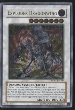 Exploder Dragonwing RGBT-EN040 Raging Battle Ultimate Rare Yu-Gi-Oh - Image 1