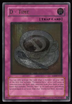 D - Time EOJ-EN053 Rare Enemy of Justice Ultimate Rare Yu-Gi-Oh - Image 1