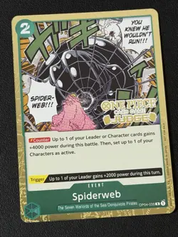 Spiderweb (Judge Pack Vol. 3) OP04-035 One Piece Promotion Cards Foil - Image 1