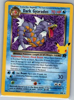 Dark Gyarados 8/82 Celebrations: Classic Collection - Pokemon Card - NM - Image 1