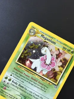 Pokemon TCG Meganium Neo Genesis Holo Rare Card 10/111 - Image 3