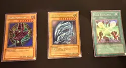 Vintage 7 Card Yu-Gi-Oh Lot Dark Magician Blue-eyes Gaia Dragon Champion Etc - Image 3