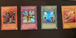 Vintage 7 Card Yu-Gi-Oh Lot Dark Magician Blue-eyes Gaia Dragon Champion Etc - Image 4