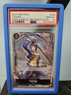 PSA 10 One Piece Premium Card Collection Bandai BCG Fest 23-24 Promo Tashigi - Image 1