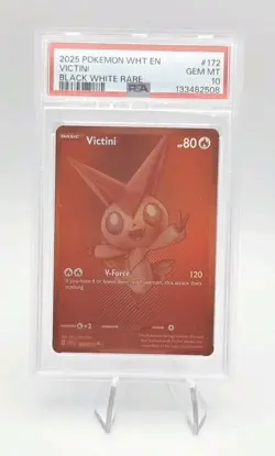 PSA 10 Victini 172/086 White Flare Pokemon Card TCG Gem Mint - Image 1