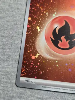 Basic Fire Energy SVE 002 Scarlet & Violet 151 Cosmos Holo Pokemon TCG Card - Image 2