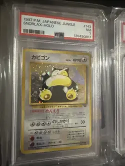 Snorlax Japanese Jungle Holo Card No.143 PSA 7 Pop 357 - Image 1