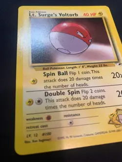 LT. SURGE'S VOLTORB - 084/132 - GYM HEROES - POKEMON CARD - LP - Image 2