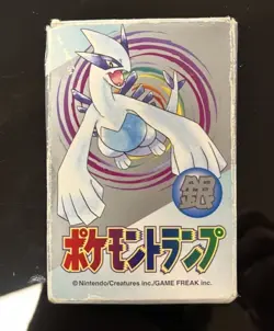 Nintendo Pokemon Playing Cards Poker Lugia Deck Silver Japanese 1999 Complete - Image 1