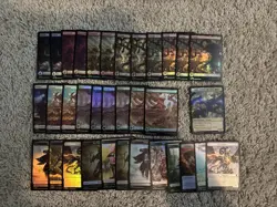 34x Mtg Lorwyn Eclipsed Full Art Foil Lands + Tokens- 21x Lands 13x Tokens ECL - Image 1