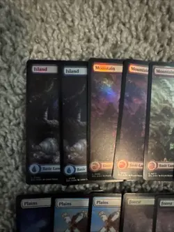 34x Mtg Lorwyn Eclipsed Full Art Foil Lands + Tokens- 21x Lands 13x Tokens ECL - Image 2