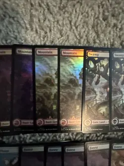 34x Mtg Lorwyn Eclipsed Full Art Foil Lands + Tokens- 21x Lands 13x Tokens ECL - Image 3
