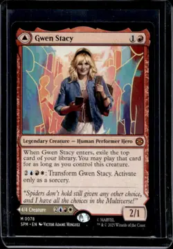 2025 Magic: The Gathering Marvel's Spider-Man Gwen Stacy Ghost-Spider Foil #0078 - Image 1