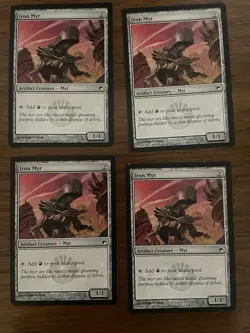 Iron Myr 168/249 x4 Playset 4x MTG Magic the Gathering Scars of Mirrodin SOM - Image 1