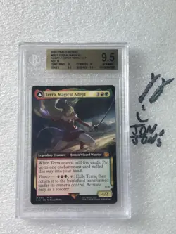 BGS 9.5 GEM M Terra, Magical Adept (Extended Art) Final Fantasy Graded Commander - Image 1