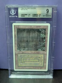 Bayou * REVISED * DUAL LAND * BGS 9 Mint (9.5/9/9.5/9) * Magic the Gathering MtG - Image 1