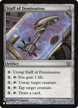 MTG - Staff of Domination - The List - X1 - (LP) - - Image 1