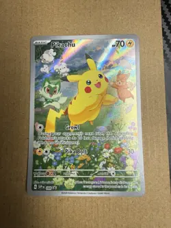 Pokemon Pikachu SVP 088 Scarlet & Violet Full Art Holo Black Star Promo - Image 1