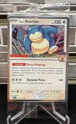 Pokemon TCG Journey Together Hop's Snorlax 117/159 GameStop Exclusive Sealed - Image 1
