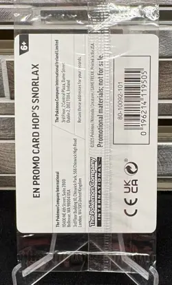 Pokemon TCG Journey Together Hop's Snorlax 117/159 GameStop Exclusive Sealed - Image 2