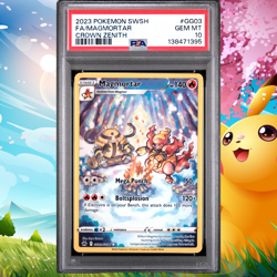 2023 POKEMON SWSH CROWN ZENITH #GG03 FULL ART/MAGMORTAR PSA 10 GEM MINT - Image 1