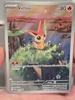 Pokemon - Victini SVP 208 - Promo Illustration Black Bolt/White Flare Rare - Image 1