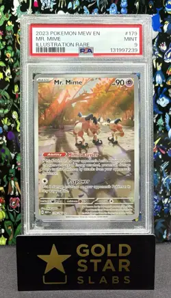 PSA 9 Pokemon 2023 SV 151 MEW EN Mr. Mime #179/165 - Image 1