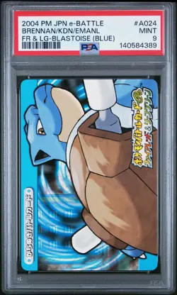 2004 POKEMON BLASTOISE FISHERMAN KADEN/GENTLEMAN EMANUEL/SAILOR BRENNAN PSA 9 - Image 1