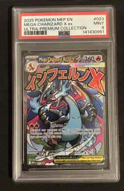 Pokemon Mega Charizard X ex 23 - Black Star Promo - MEV Charizard UPC - PSA 9 - Image 1