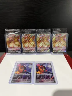 Pokemon TCG ETB Promo Lot. Eevee Vmax And Charcadet - Image 1