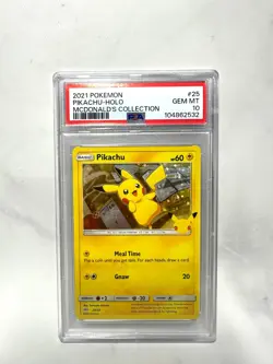 PSA 10 Pokemon Pikachu Holo 25/25 2021 McDonald's 25th Anniversary Promo TCG - Image 1