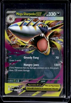 2025 Pokemon Phantasmal Flames Mega Sharpedo ex Double Rare #061/094 - Image 1