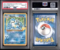 PSA 10 2021 Pokemon Celebrations Blastoise Holo Classic Collection Base Set #2 - Image 2