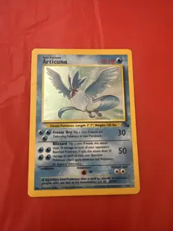 Pokemon TCG Articuno Fossil 2/62 Holo 1st Edition Holo Rare - Image 1